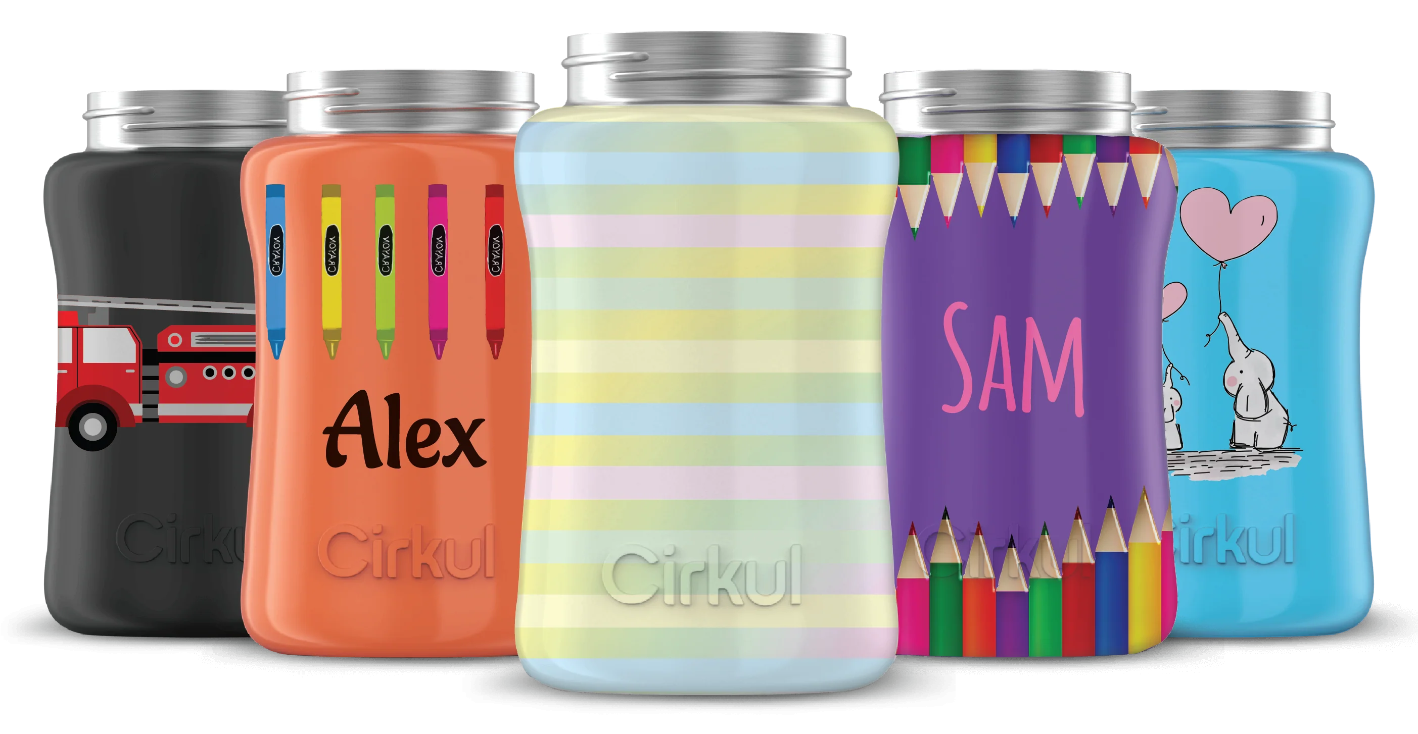 Cirkul Custom 12oz. Stainless Steel Bottle & Comfort Grip Lid