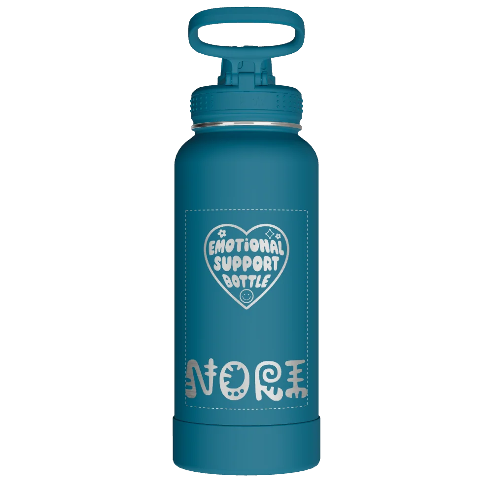 Takeya Actives Water Bottle With Spout Lid - 32oz Mystic Blue - Model 51308-TAKEYA-ACTIVES-WATER-BOTTLE-WITH-SPOUT-LID-CUSTOMIZED-193-32OZ-MYSTIC-BLUE