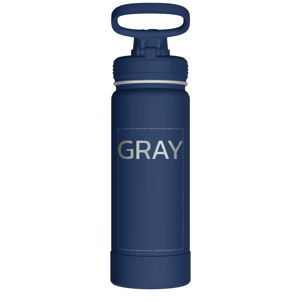 Takeya Actives Water Bottle With Spout Lid - 18oz Midnight - Model 51064-TAKEYA-ACTIVES-WATER-BOTTLE-WITH-SPOUT-LID-CUSTOMIZED-173-18OZ-MIDNIGHT