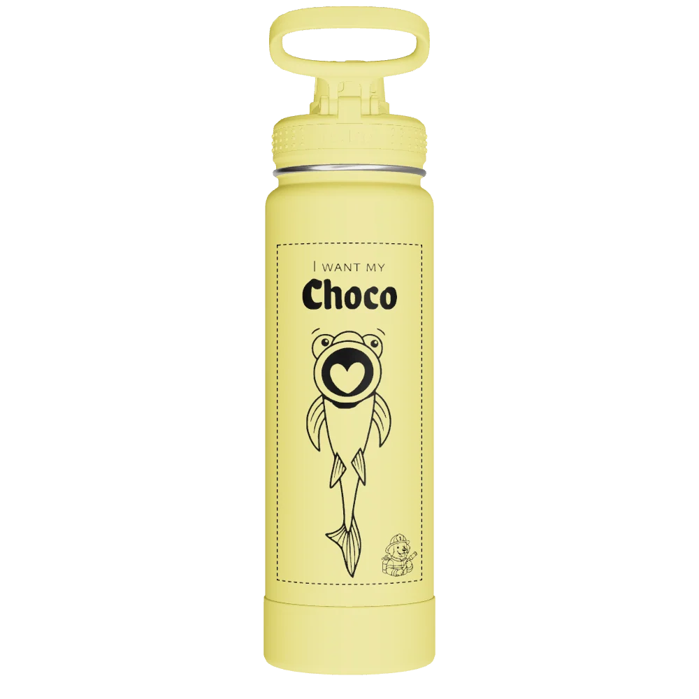 Takeya Actives Water Bottle With Spout Lid - 24oz Canary - Model 51187-TAKEYA-ACTIVES-WATER-BOTTLE-WITH-SPOUT-LID-CUSTOMIZED-163-24OZ-CANARY