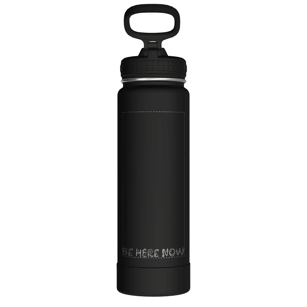Takeya Actives Water Bottle With Straw Lid - 24oz Onyx - Model 51224-TAKEYA-ACTIVES-WATER-BOTTLE-WITH-STRAW-LID-CUSTOMIZED-165-24OZ-ONYX