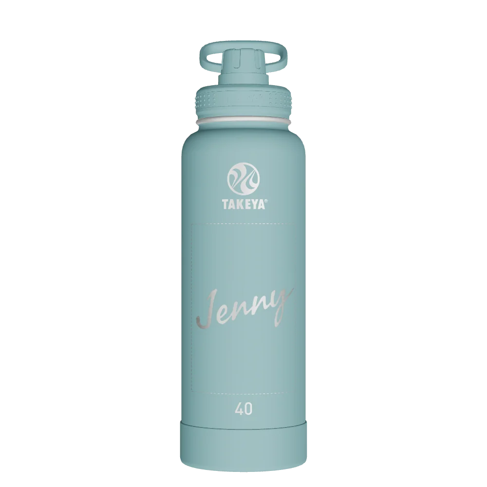 Takeya Actives Water Bottle With Spout Lid - 40oz Sage