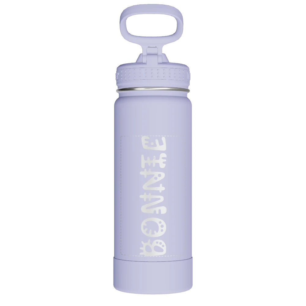 Takeya Actives Water Bottle With Straw Lid - 18oz Lavender Field - Model 51228-TAKEYA-ACTIVES-WATER-BOTTLE-WITH-STRAW-LID-CUSTOMIZED-129-18OZ-LAVENDER-FIELD
