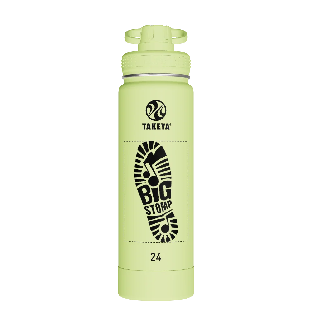 Takeya Actives Water Bottle With Spout Lid - 24oz Citron Green - Model 51038-TAKEYA-ACTIVES-WATER-BOTTLE-WITH-SPOUT-LID-CUSTOMIZED-180-24OZ-CITRON-GREEN