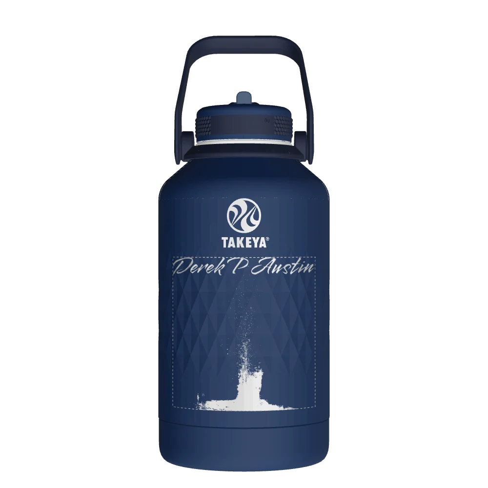 Takeya Sport Water Bottle - 64oz Indigo Straw - Model 51366-TAKEYA-SPORT-WATER-BOTTLE-CUSTOMIZED-131-64OZ-INDIGO-STRAW