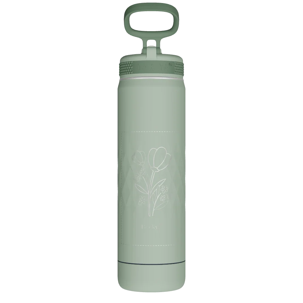 Takeya Sport Water Bottle - 22oz Eucalyptus Straw - Model 51326-TAKEYA-SPORT-WATER-BOTTLE-CUSTOMIZED-155-22OZ-EUCALYPTUS-STRAW