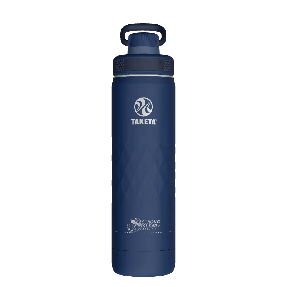 Takeya Sport Water Bottle - 22oz Indigo Spout - Model 51316-TAKEYA-SPORT-WATER-BOTTLE-CUSTOMIZED-377-22OZ-INDIGO-SPOUT