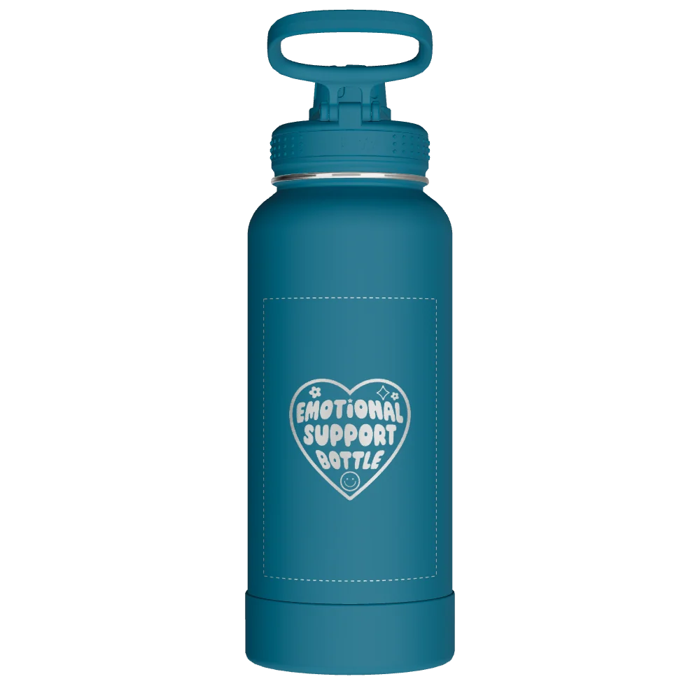Takeya Actives Water Bottle With Spout Lid - 32oz Mystic Blue - Model 51308-TAKEYA-ACTIVES-WATER-BOTTLE-WITH-SPOUT-LID-CUSTOMIZED-197-32OZ-MYSTIC-BLUE