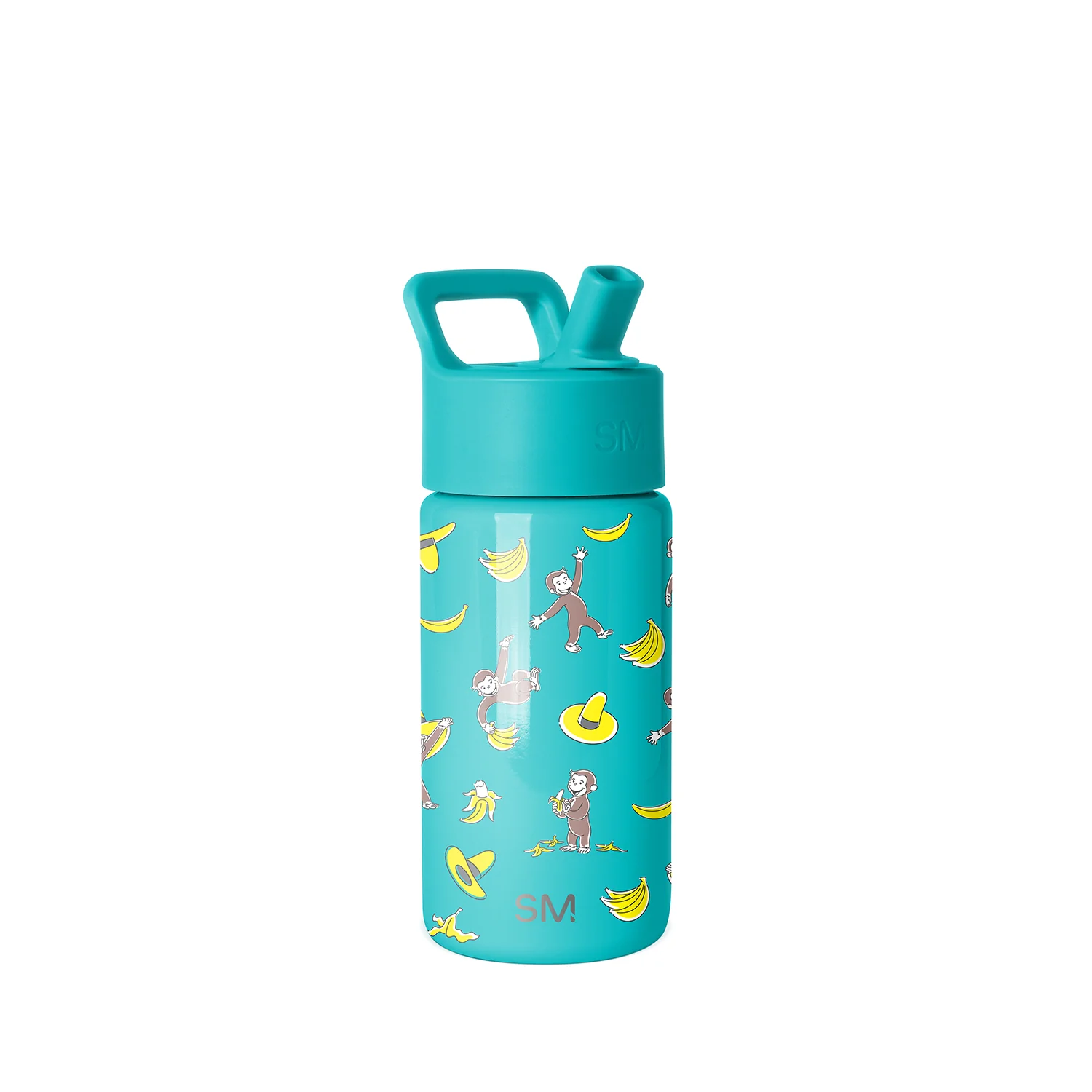 Simple Modern Summit Kids Water Bottle with Straw Lid - 14oz Curious George Monkeying Around