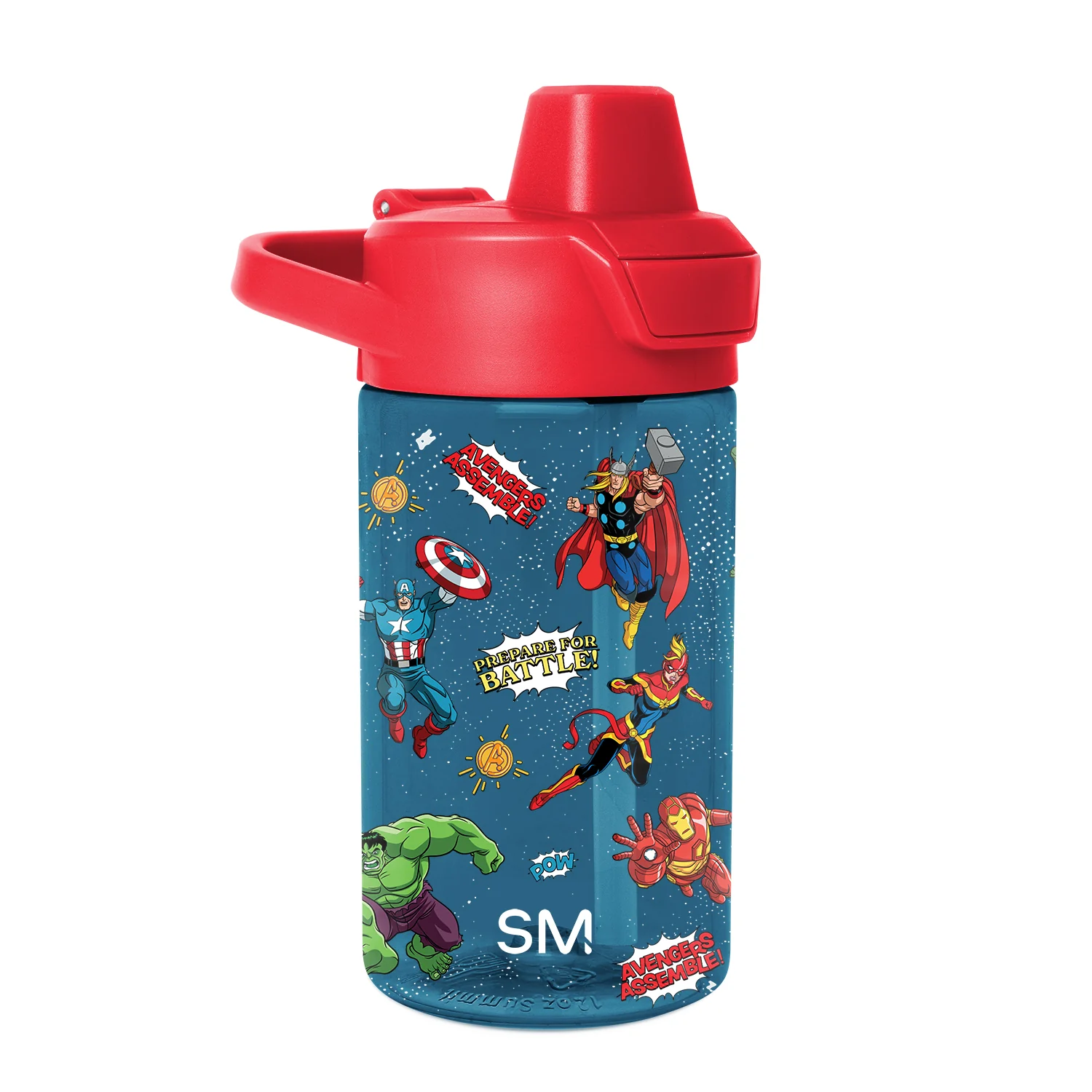 Simple Modern Summit Kids Plastic Water Bottle with Simple Flip Straw Lid - 12oz Avengers Prepare for Battle