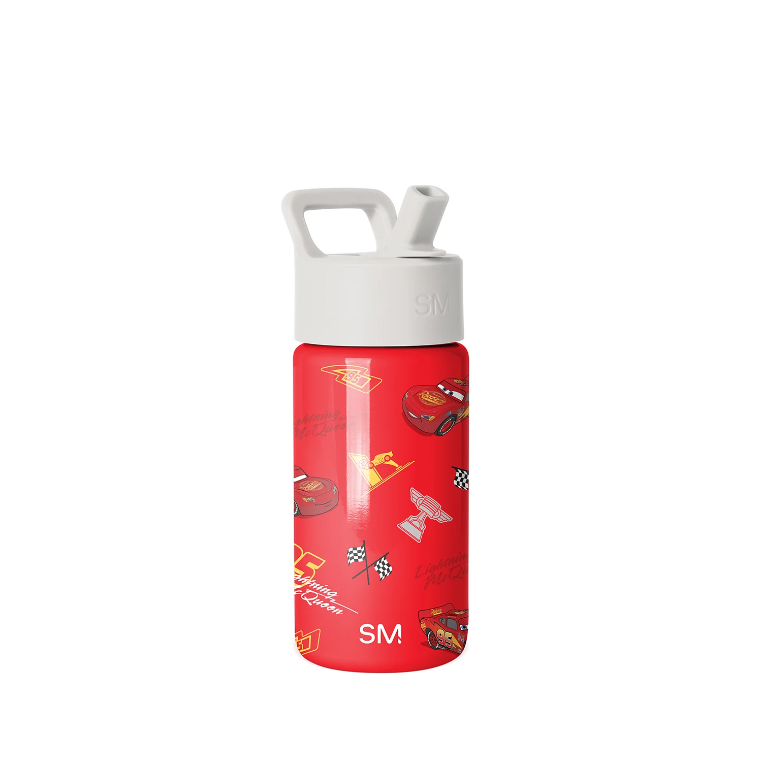 Simple Modern Summit Kids Water Bottle with Straw Lid - 14oz Cars Lightning Speed