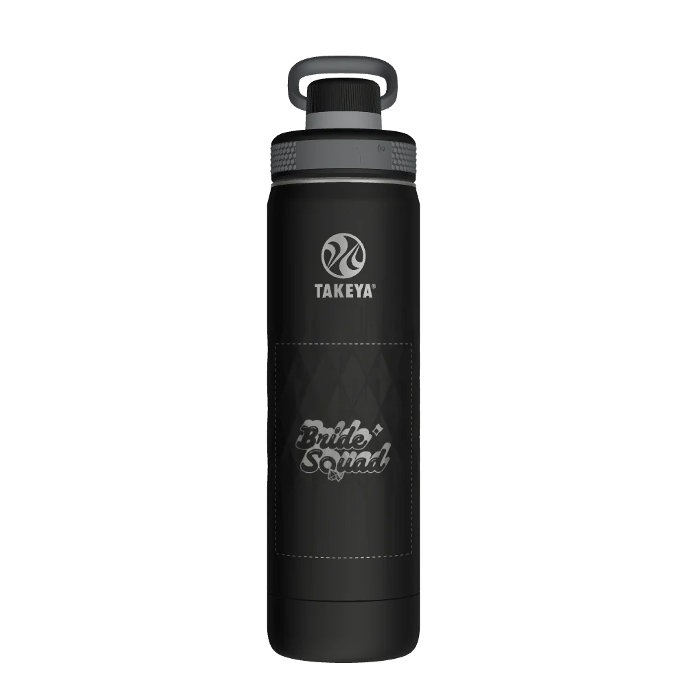 Takeya Sport Water Bottle - 22oz Obsidian Spout - Model 51315-TAKEYA-SPORT-WATER-BOTTLE-CUSTOMIZED-238-22OZ-OBSIDIAN-SPOUT