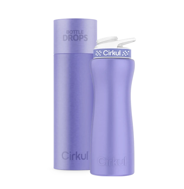 Cirkul Limited Edition: 22oz. Matte Periwinkle Stainless Steel Bottle & Lid