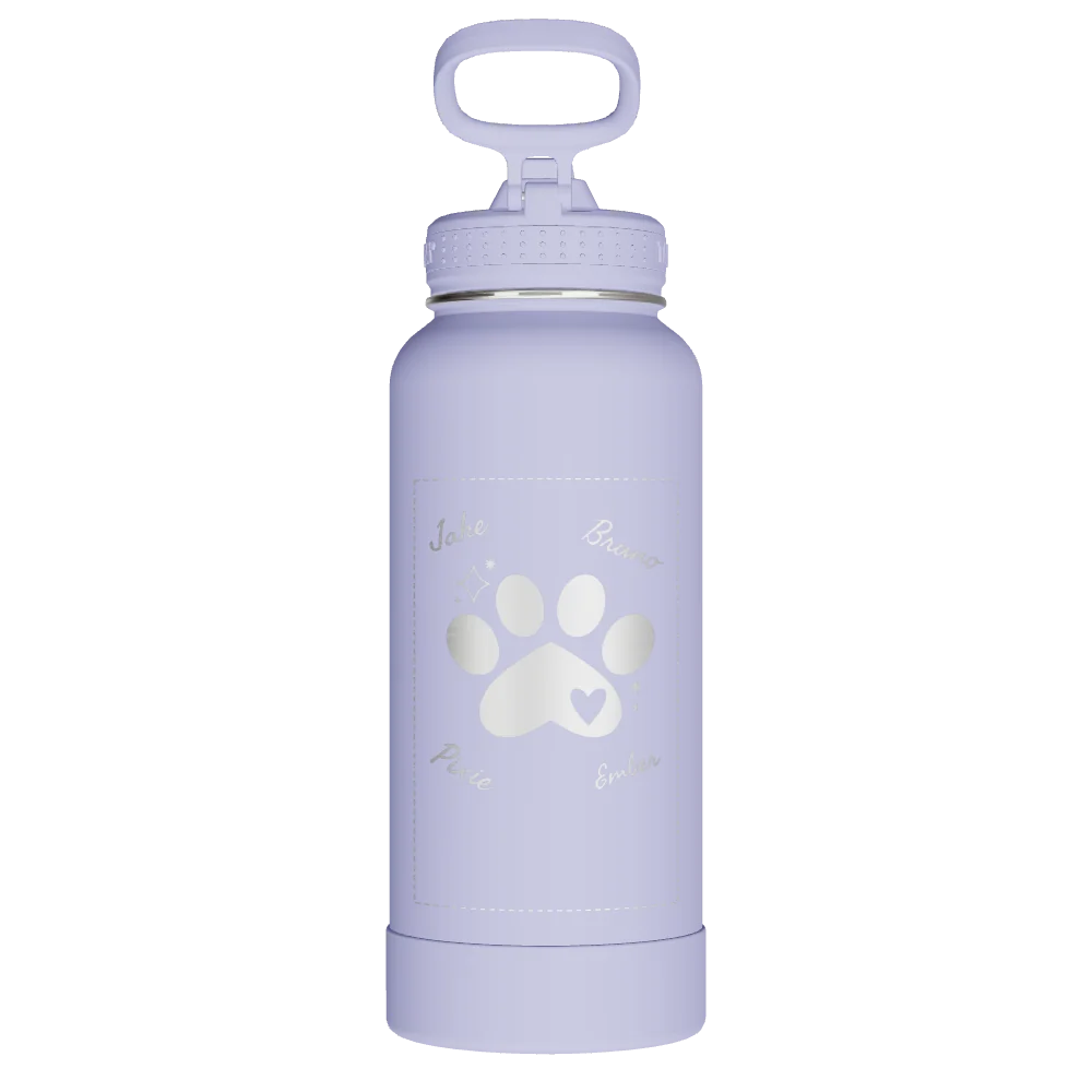 Takeya Actives Water Bottle With Straw Lid - 32oz Lavender Field - Model 51166-TAKEYA-ACTIVES-WATER-BOTTLE-WITH-STRAW-LID-CUSTOMIZED-134-32OZ-LAVENDER-FIELD