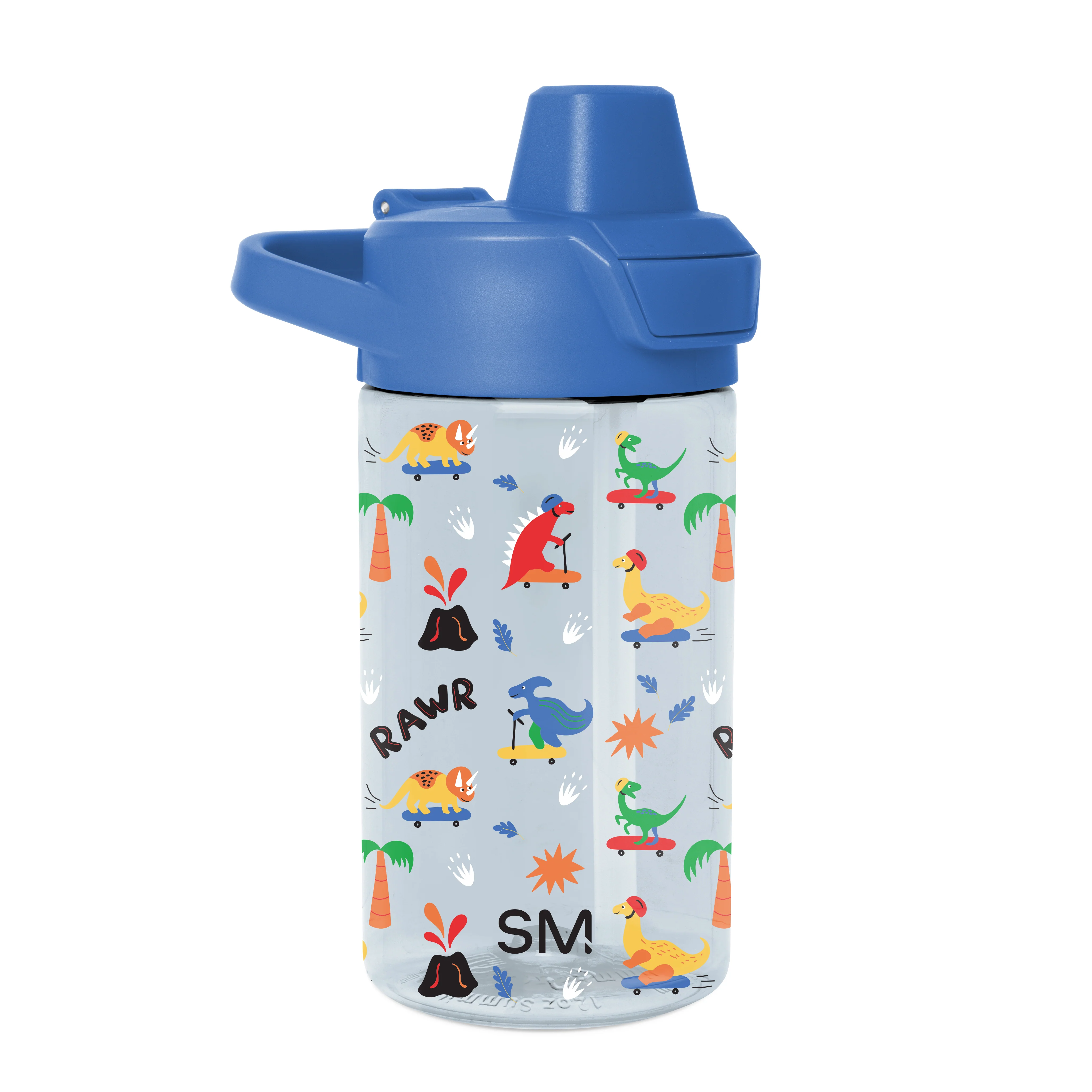 Simple Modern Summit Kids Plastic Water Bottle with Simple Flip Straw Lid - 12oz Rad Dino