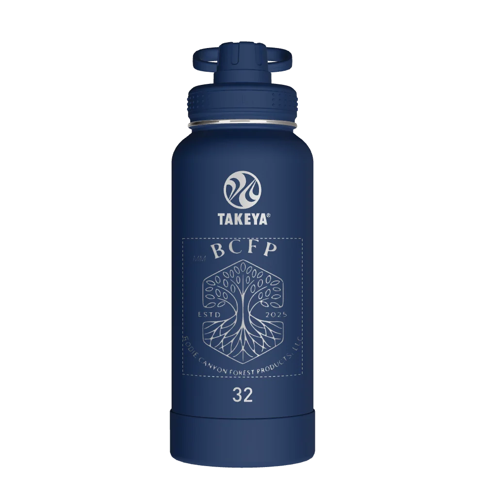 Takeya Actives Water Bottle With Spout Lid - 32oz Midnight - Model 51024-TAKEYA-ACTIVES-WATER-BOTTLE-WITH-SPOUT-LID-CUSTOMIZED-360-32OZ-MIDNIGHT