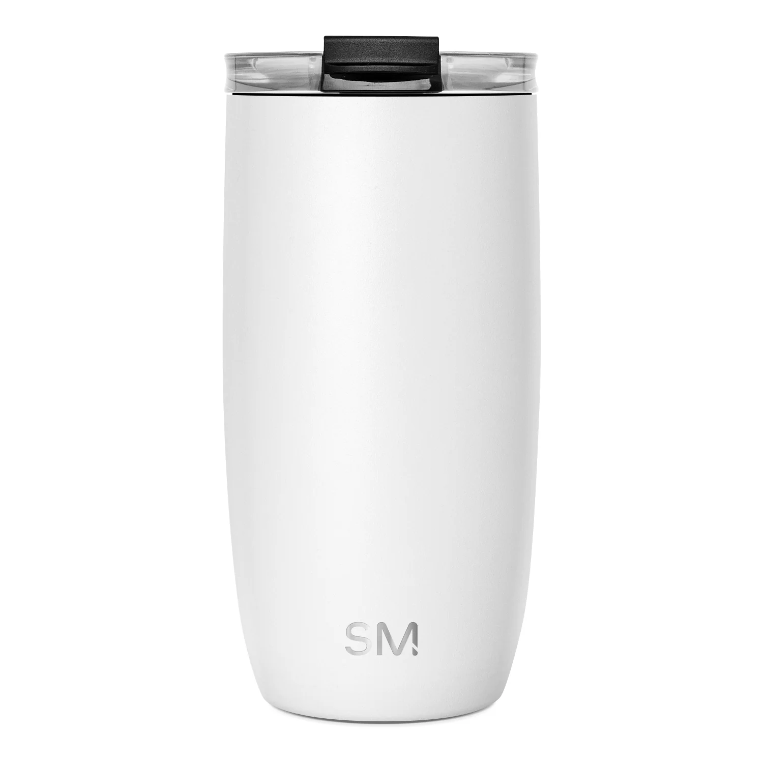 Simple Modern Voyager Tumbler with Clear Flip Lid & Straw - 16oz Winter White