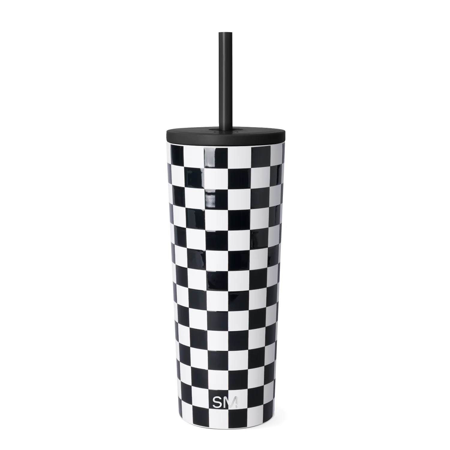 Simple Modern Classic Tumbler - 24oz Black and White Checkmate