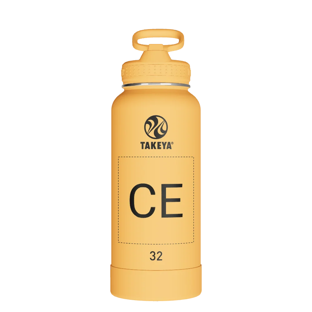 Takeya Actives Water Bottle With Straw Lid - 32oz Honeycomb - Model 51305-TAKEYA-ACTIVES-WATER-BOTTLE-WITH-STRAW-LID-CUSTOMIZED-73-32OZ-HONEYCOMB