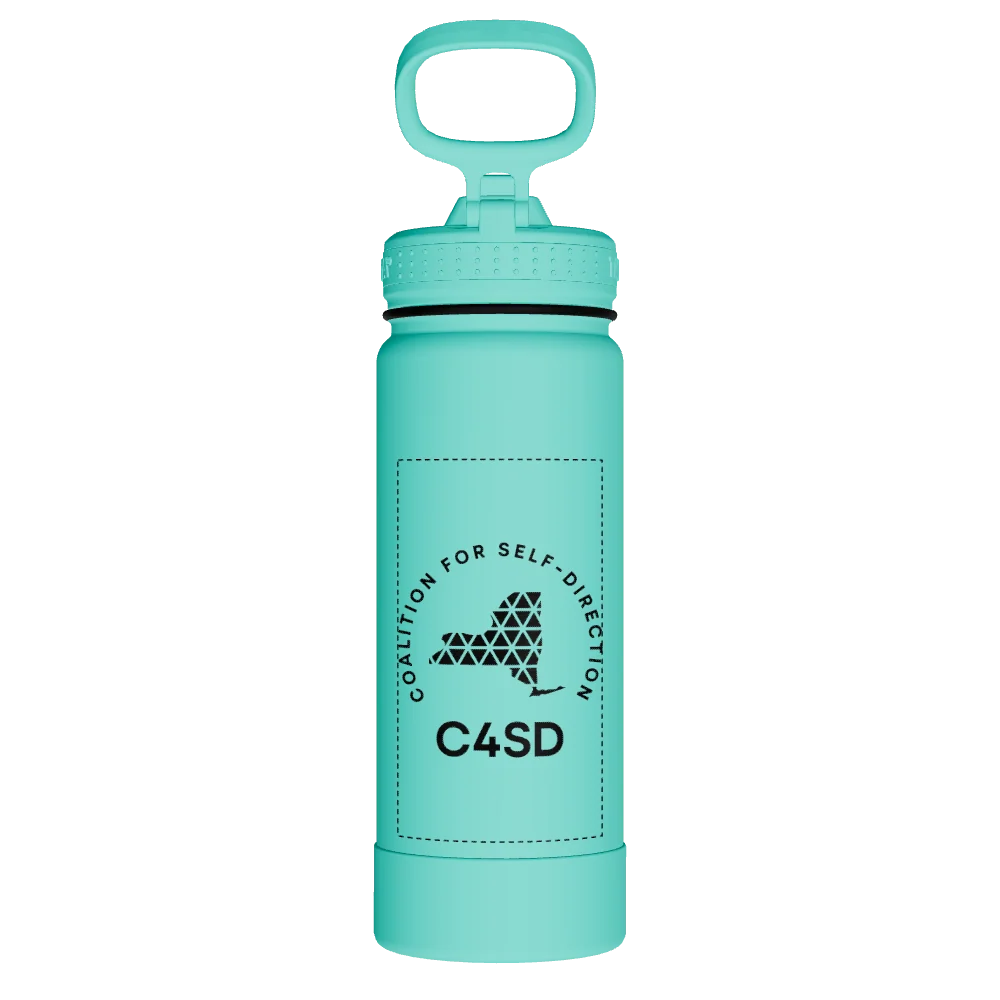 Takeya Actives Water Bottle With Straw Lid - 18oz Teal - Model 51203-TAKEYA-ACTIVES-WATER-BOTTLE-WITH-STRAW-LID-CUSTOMIZED-51-18OZ-TEAL