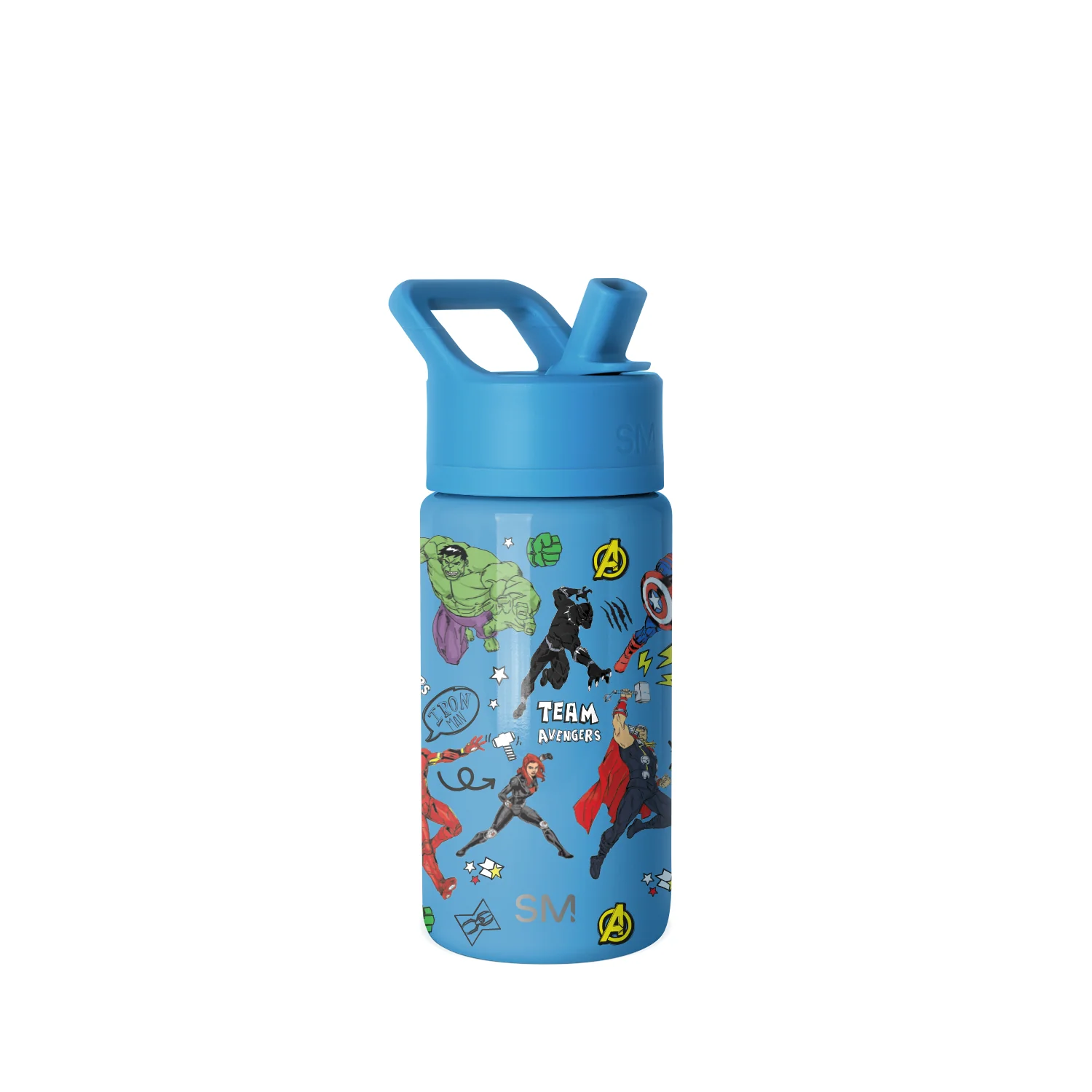 Simple Modern Summit Kids Water Bottle with Straw Lid - 14oz Avengers Heroes
