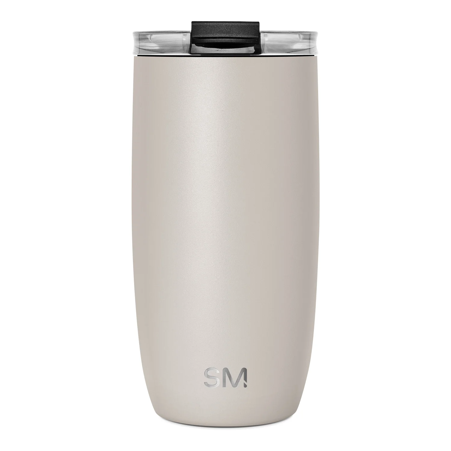 Simple Modern Voyager Tumbler with Clear Flip Lid & Straw - 16oz Almond Birch